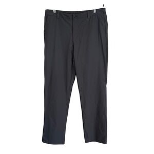 Willit Mens Performance Golf Pants 36x32 Dark Gray Straight Leg Travel Trousers